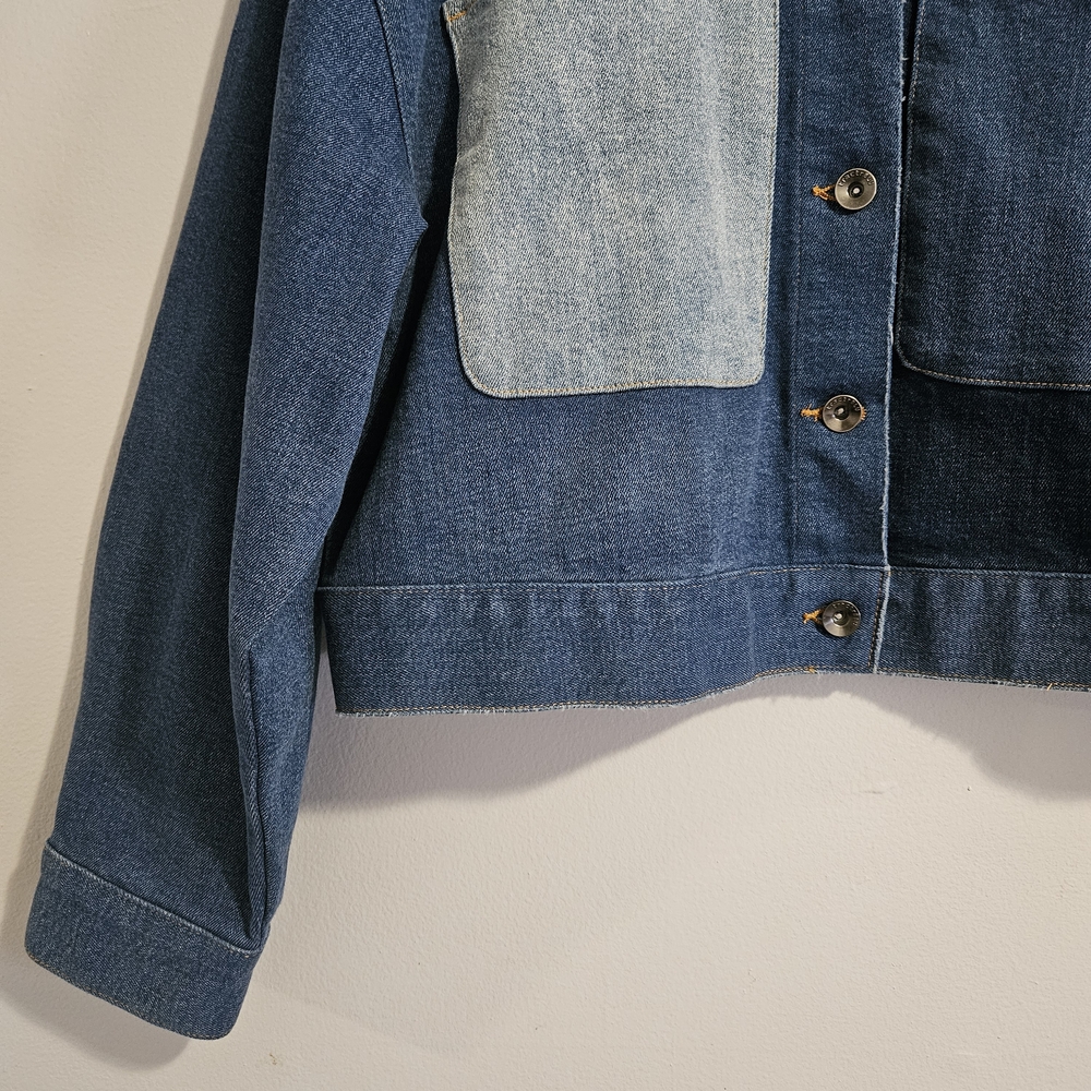 Two-Tone Denim Jacket - Picture 2 of 5